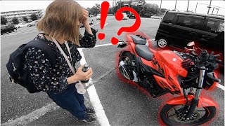 鬼嫁に新車で購入したバイクを恐る恐るお披露目してみたらまさかの反応すぎた‥