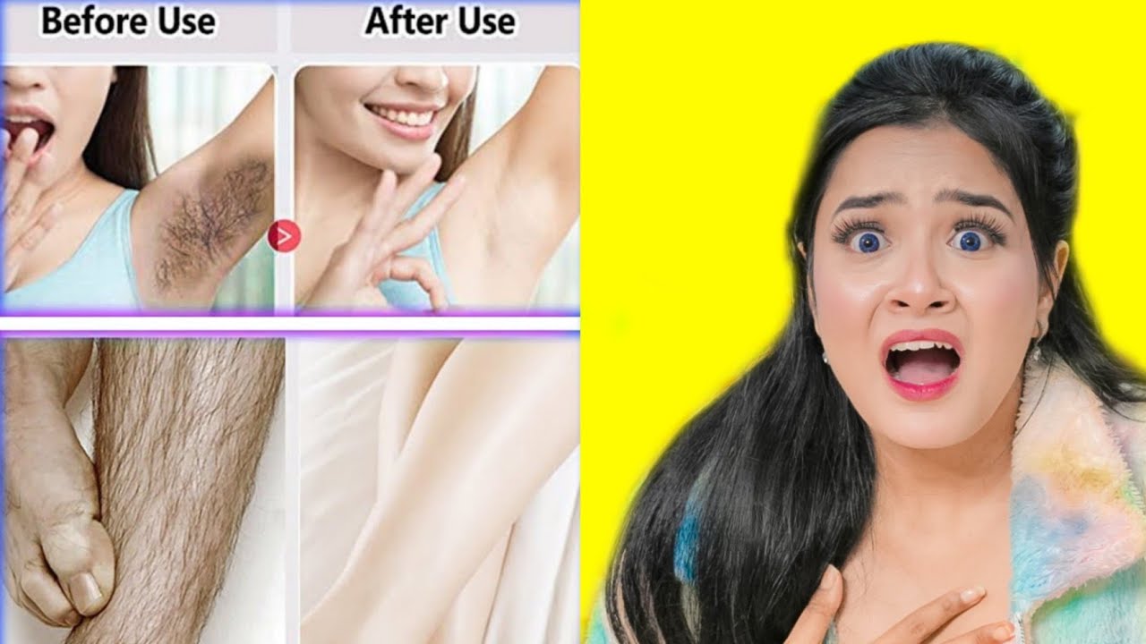 Trying *Viral* Hair Removal Spray 😱 Gone Wrong 😭 Tried First Time 🤯 YouTube