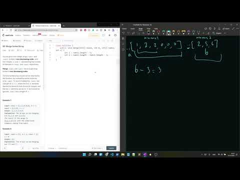 LeetCode 88. Merge