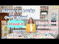 Happy Go Lucky Quilt Along Week 3: Churn Dash Blocks and Finishing the Quilt