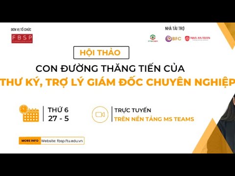 Video Hội thảo: Con đường thăng tiến của Thư ký, trợ lý giám... - youtube