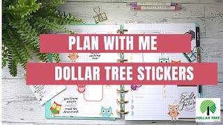 🌳  PLAN WITH ME USING DOLLAR TREE STICKERS! 🌳