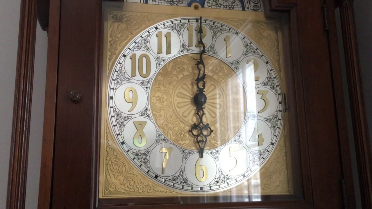 Grandfather Clock Strikes 600 PM 3/17/17 YouTube