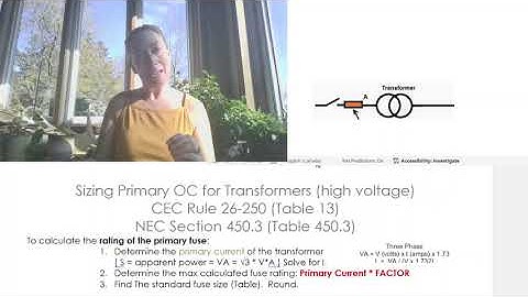 Calculating Overcurrent Protection for the Primary Side of a Transformer is Easy