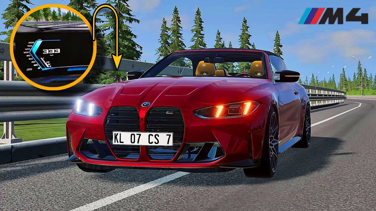 BMW M4 OVER SPEEDING at 333kmph - YouTube
