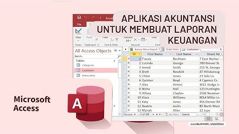 Cara Membuat Laporan Keuangan Mudah Dengan Microsoft Access- Membuat Database