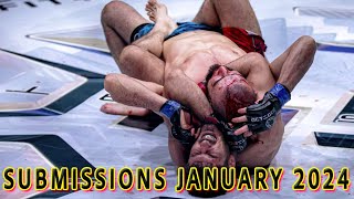 MMA Submissions of January 2024