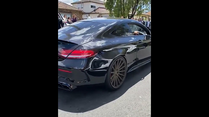 Mercedes C63s AMG Burnout fail results in engine blowing up