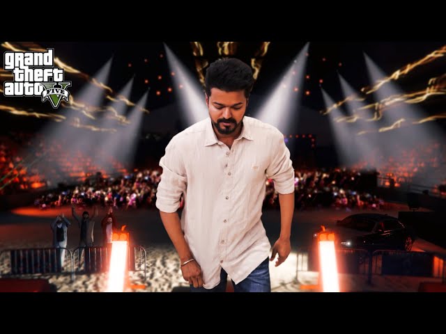 THALAPATHY VIJAY came for LEO AUDIO LAUNCH in GTA 5 | Tamil | #77 class=