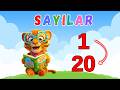 🌈 1’den 20’ye Sayılar 🔢 Minikler İçin Süper Eğlenceli Öğrenme 🎉
