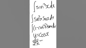 Integrate (Sin x)^3       #integration #learncalculus #mathematics