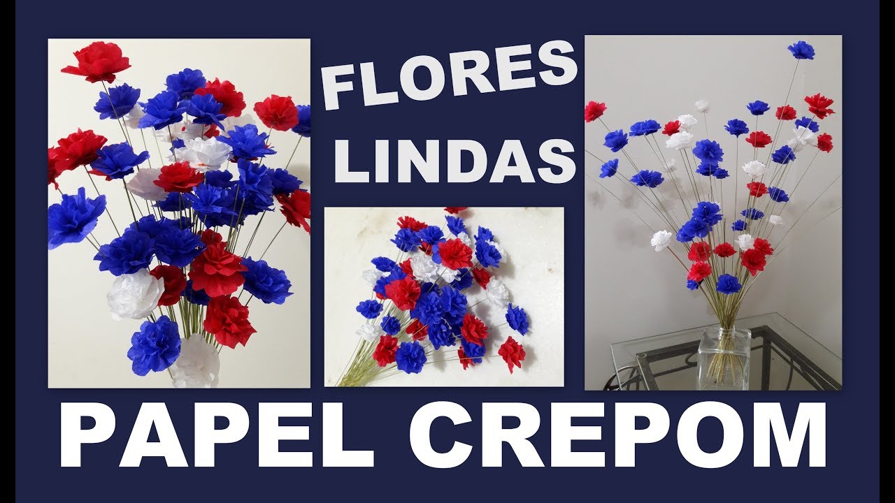DIY MINI FLORES DE PAPEL CREPOM PARA VASOS (mini flowers paper - crepe) -  thptnganamst.edu.vn