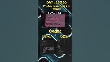 How to Make a Rose Day Website with HTML, CSS, and JavaScript #rose #roseday #cssanimation