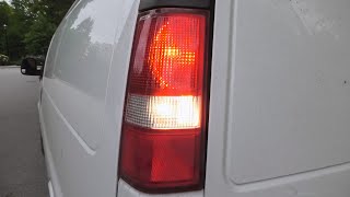 Chevrolet Express / GMC Savana - Rear Turn Signal, Brake Light, Reverse Light Bulbs Replacement.