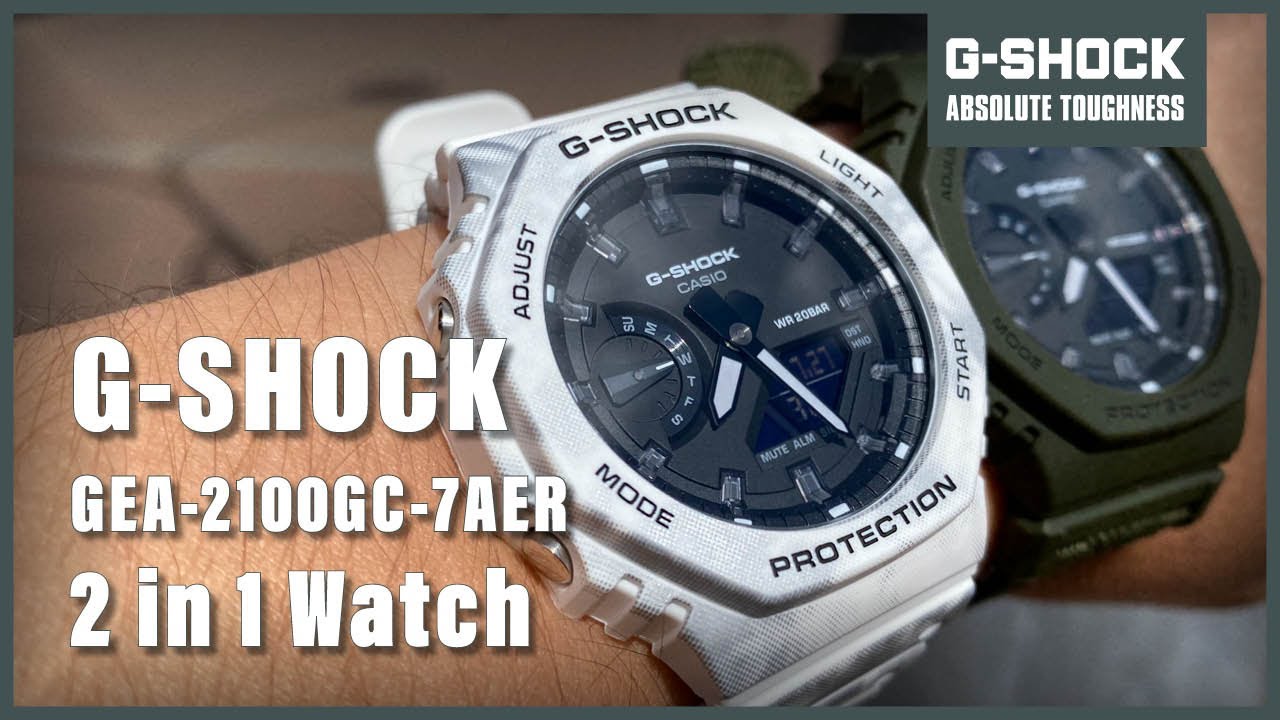 【G-SHOCK】GRUNGE  / GAE-2100GC-7AJR CASIO G-SHOCK GAE-2100GC-7AJR GRUNGE SNOW CAMOUFLAGE Men's