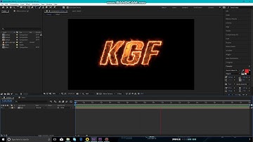 KGF title recreated After Effects