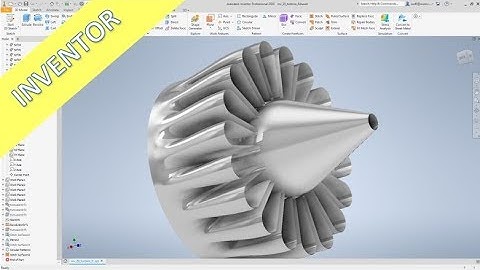 Turbine Exhaust - Inventor 2020 Training - Surfaces