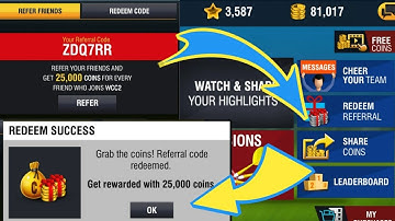 How to share redeem code with friends and get 25000 coins in WCC2
