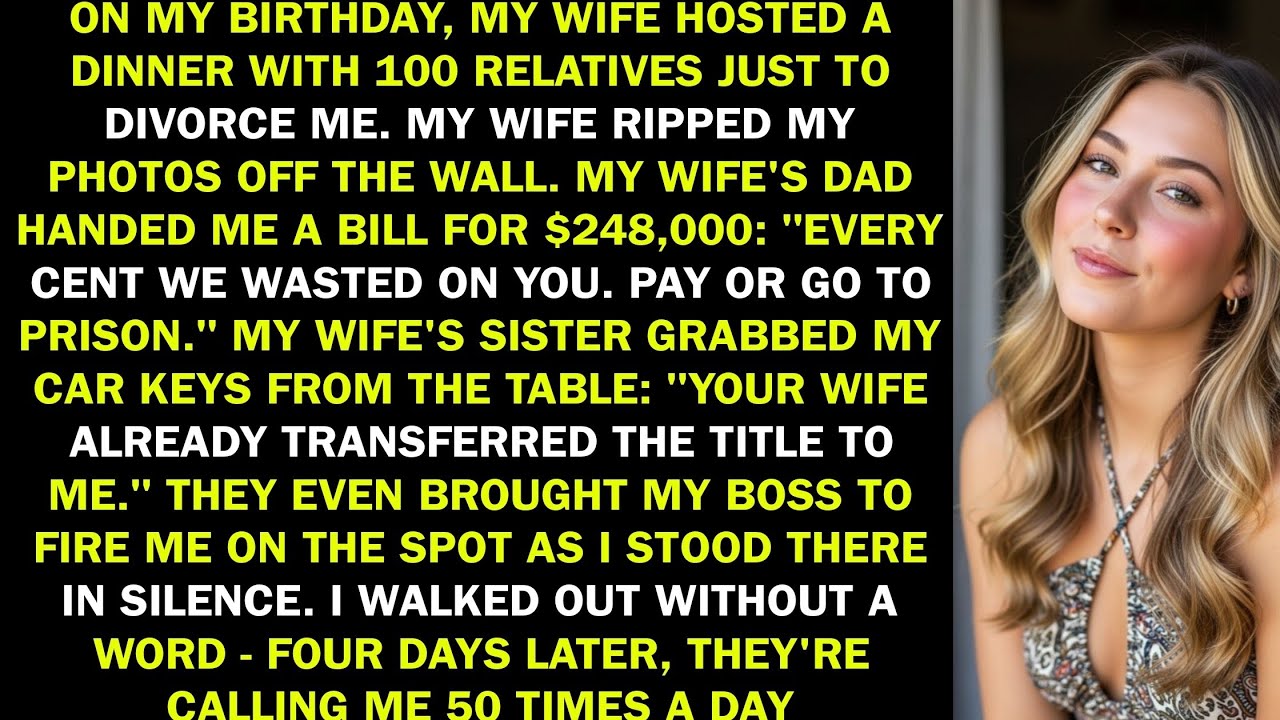 On My Birthday, My Wife Organized A Family Dinner With 100 Relatives Just To Publicly Divorce Me