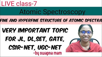 class-7 Atomic Spectroscopy||Zeeman and Stark effect||SET, GATE, NET, NET, NVS, KVS,.. physics exams