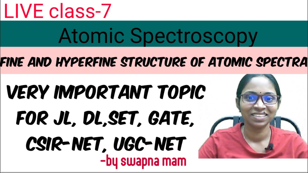 class-7 Atomic Spectroscopy||Zeeman and Stark effect||SET, GATE, NET, NET, NVS, KVS,.. physics exams