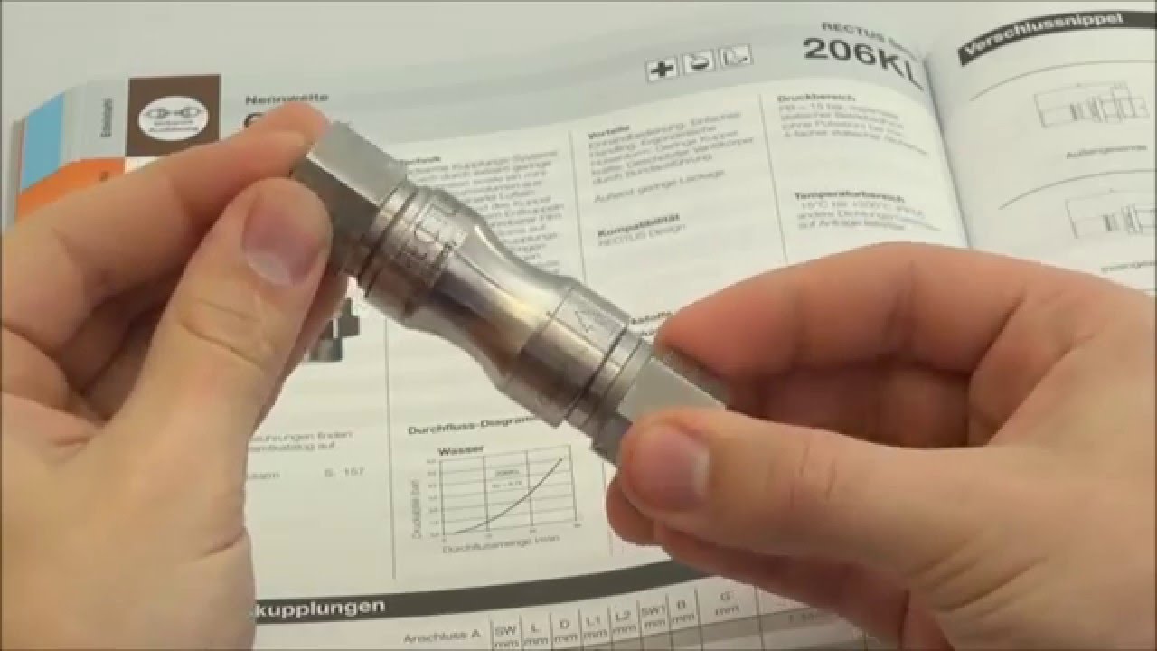 Rectus - Leckarme Schnellkupplung aus Edelstahl - Serie 206KL