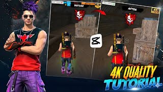 100 Views To 1.9 Million Views Secret 4K Quality Tutorial Free Fire Capcut