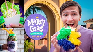 I Ate EVERYTHING at Universal's Mardi Gras 2022