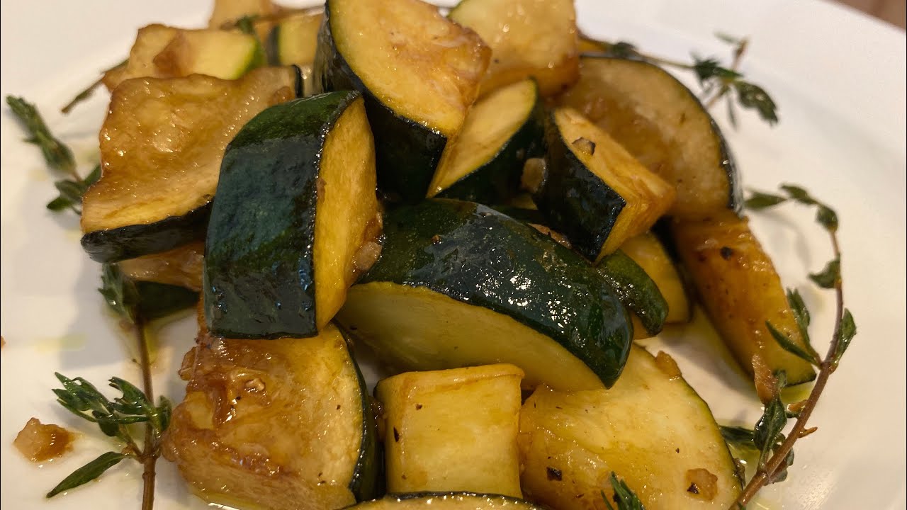 Sautéed Zucchini with Herbs & Balsamic YouTube