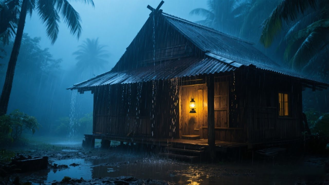 Calm Rain Sounds for Sleeping 30 Minutes 🌧️ Peaceful Night Rain for Stress and Anxiety