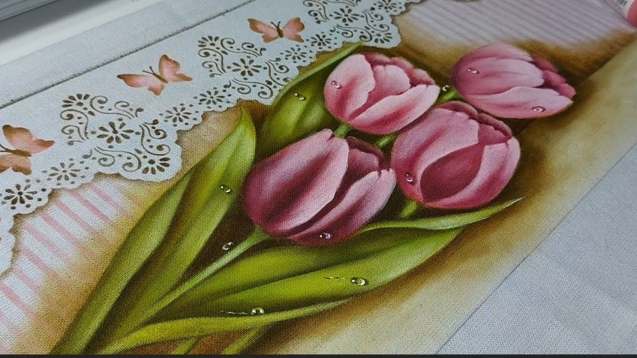 Como Pintar Tulipas. Projeto n.36 Luciana Dalponte