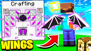 How to CRAFT WINGS in Minecraft to FLY!