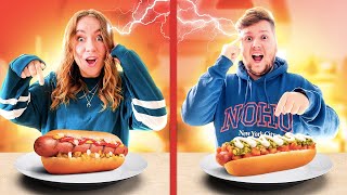 картинка: ТЕЛЕПАТИЯ ХОТ-ДОГ ЧЕЛЛЕНДЖ !  TWIN TELEPATHY CHALLENGE