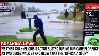 Weather Channel Reporter FAKES HIGH WINDS While Two People Walk By FINE