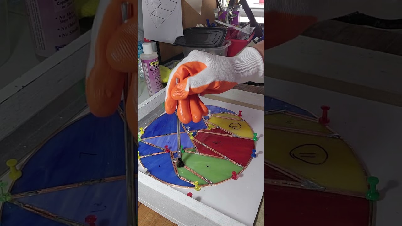 Vitral Reyes Magos. Proceso de estaño