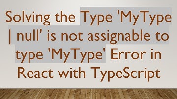 Solving the Type 