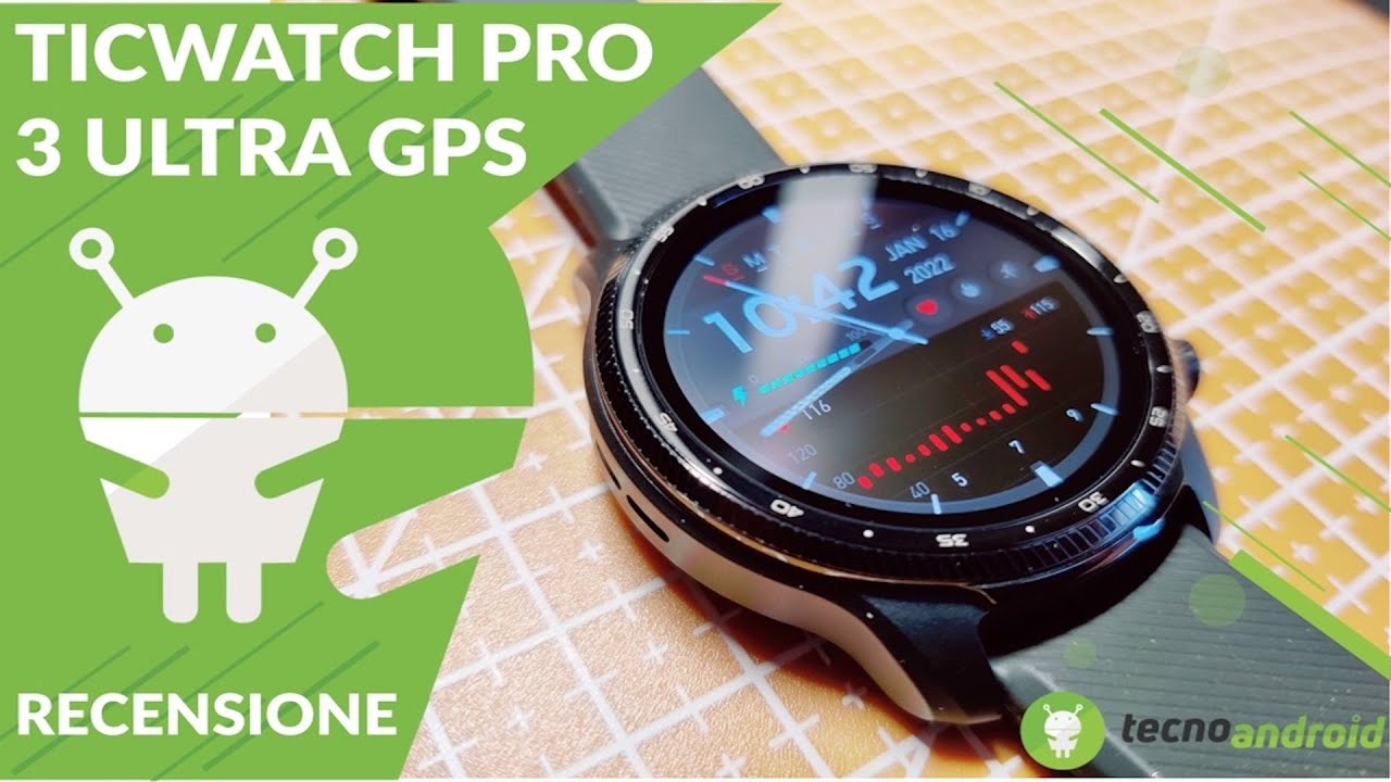 RECENSIONE TICWATCH PRO 3 ULTRA GPS: doppio display, Wear OS e ottima  autonomia! - YouTube