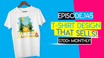 Merch By Amazon T Shirt Design With Canva Tutorial [ Earn Passive Income With POD In 2020 ]