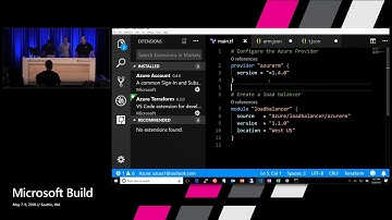 Microsoft Build 2018  Hybrid multi cloud strategies using Terraform OSS with Azure