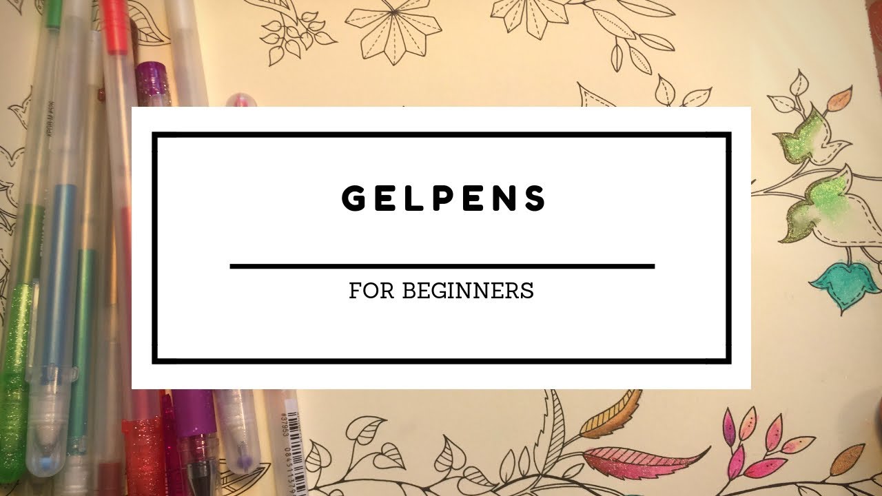 GELPENS in coloring books - for beginners