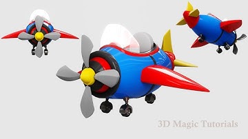 Substance painter - Cartoon Airplane Texturing tutorial