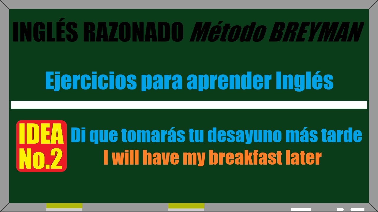 Ejercicios para aprender Inglés || No.2