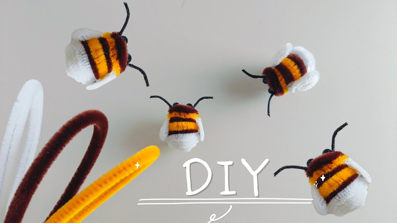 🐝Today let's make a hard-working little bee🐝#diy #bee