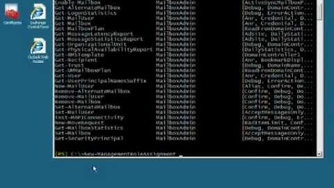 Exchange 2010 Control Panel Demo
