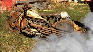 Old Motorcycles Starting Up after Many Years !