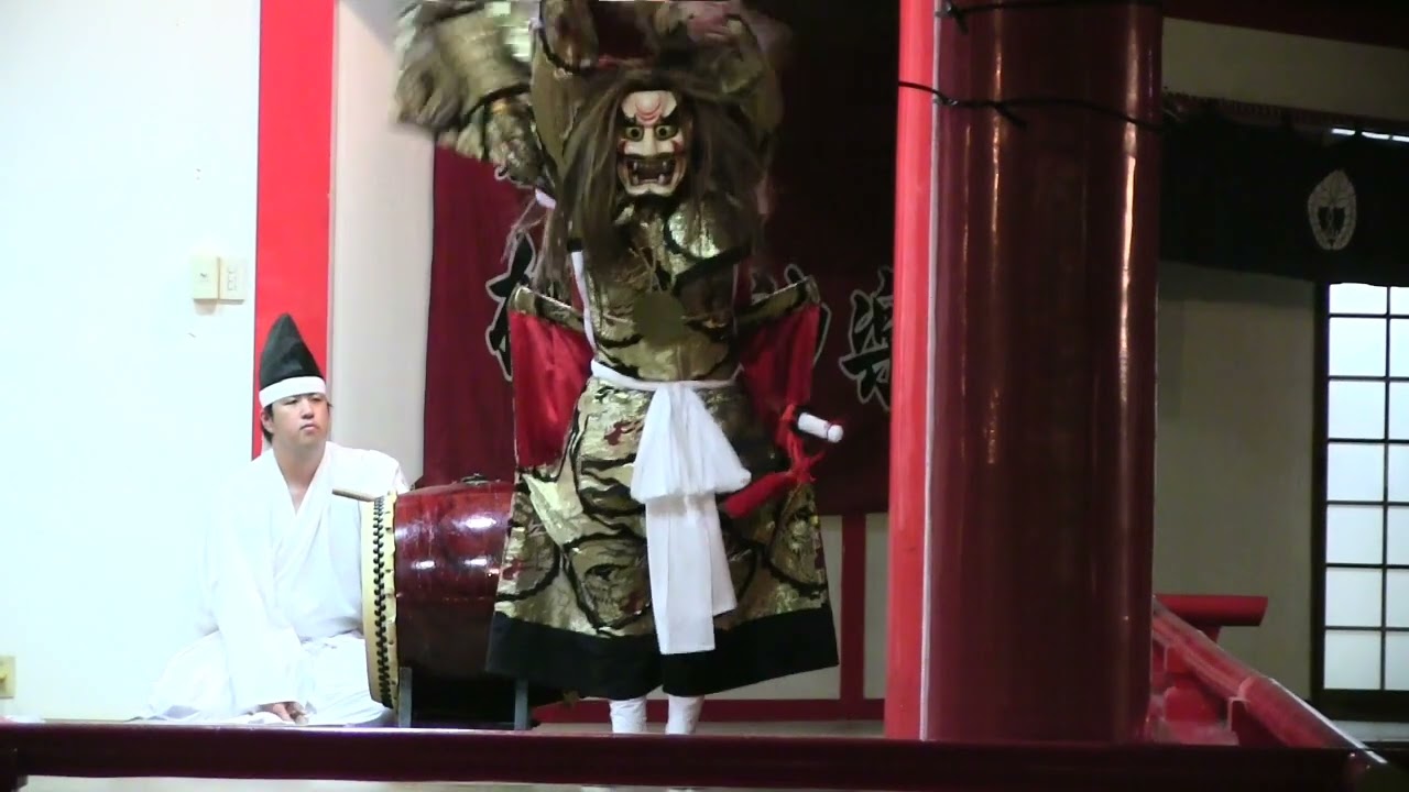 2022春日神社夏季大祭宵宮祭　庄内神楽 櫟木神楽座『大蛇退治』