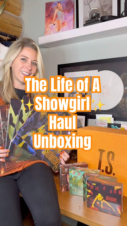 The life of a showgirl Taylor Swift haul unbox vinyl varients, deluxe CDs, Cardigan box set #swiftie