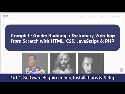 Part 1 - Dictionary Web App: Installations & Setup (XAMPP & Visual Studio Code)