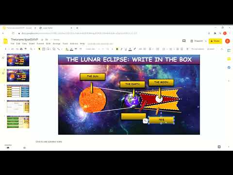 The Lunar Eclipse: Drag & Drop Worksheet: Google Slides. Powerpoint. See Description Below