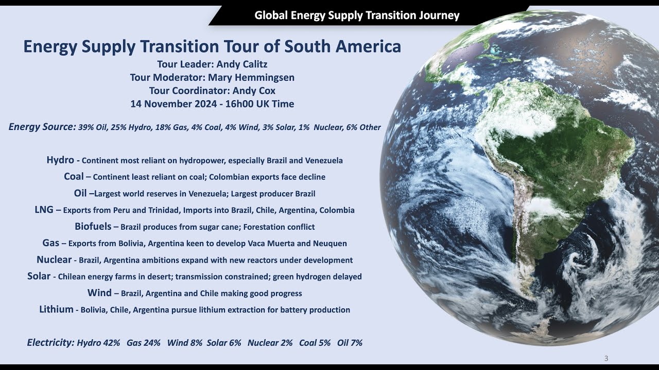 South American Energy Supply Transition Tour - 14 November 2024